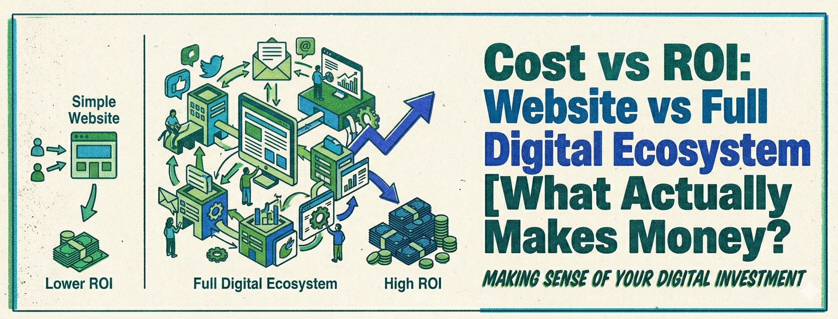 cost vs ROI: website vs digital ecosystem