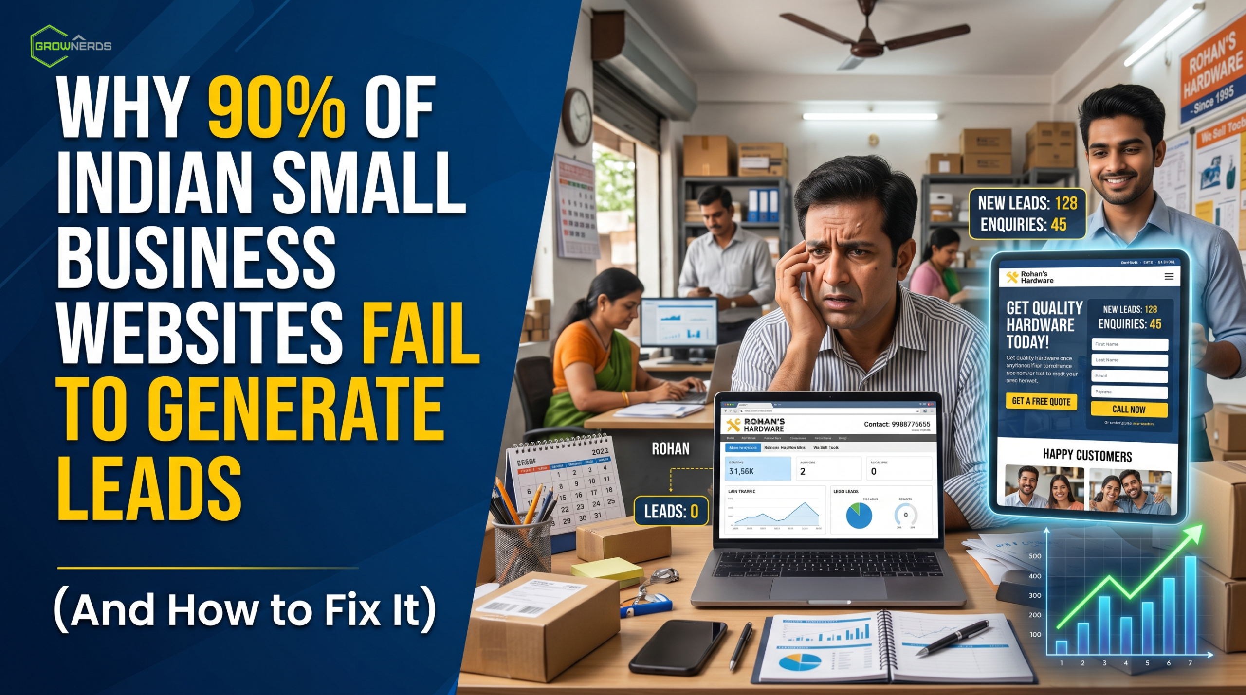 Why 90% of Indian Small Business Websites Fail to Generate Leads (And How to Fix It)