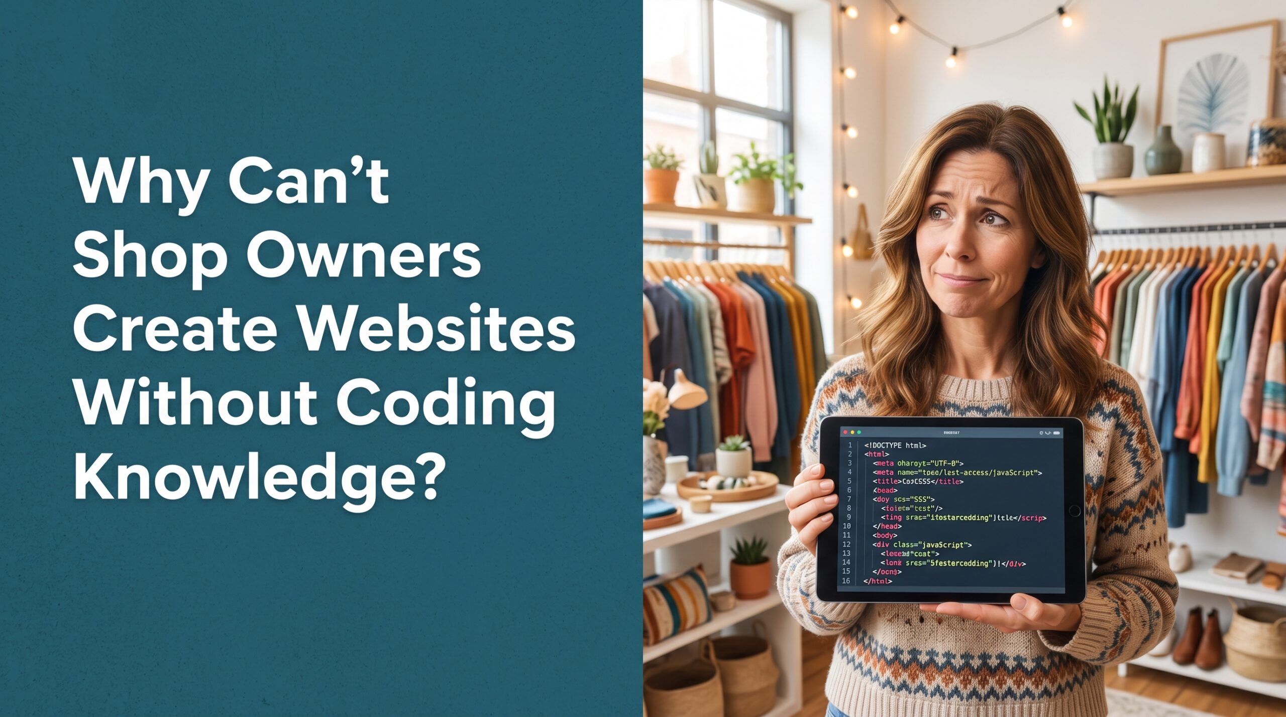 Why Can't Shop Owners Create Websites Without Coding Knowledge?
